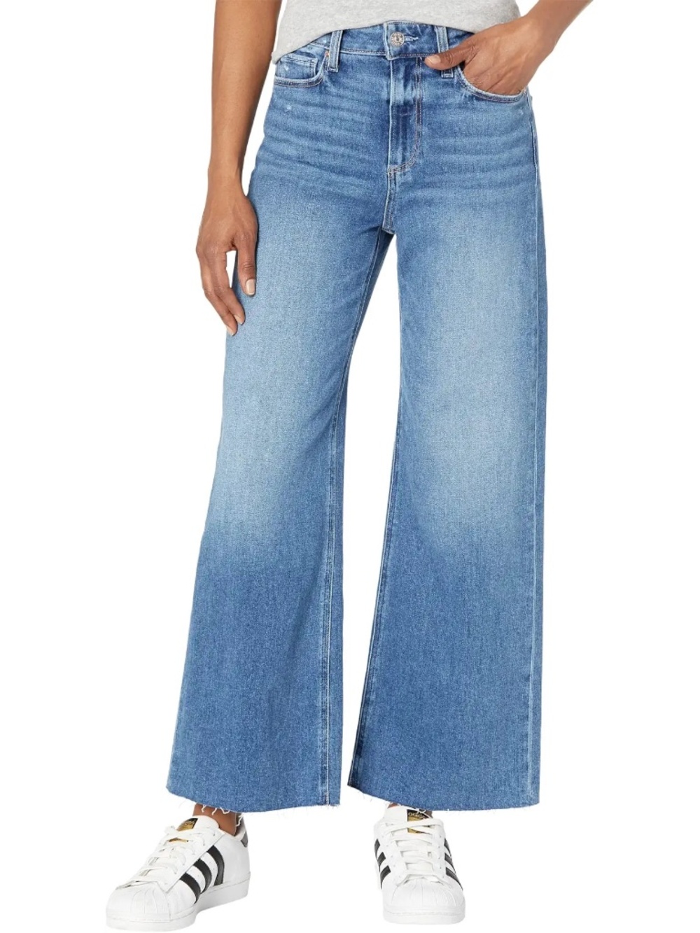 Paige: Anessa Raw Hem in Rock Show Distressed denim size 29 - Picture 3 of 7